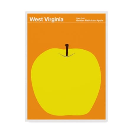 Print Collection - Artist 'West Virginia Apple' Canvas Art,14x19